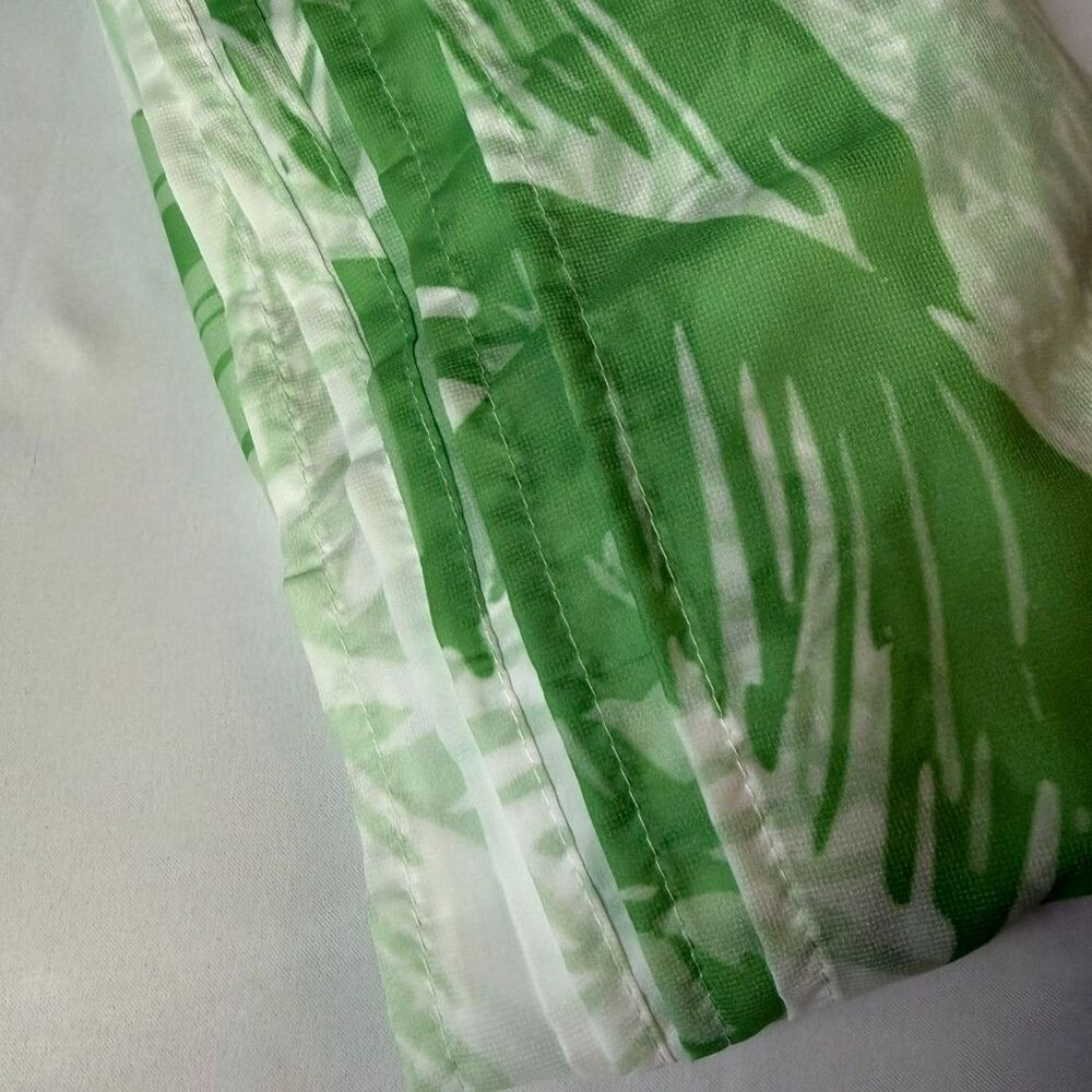 2-Panels Set Sheer Palm Tree Drape Curtains - 52" x 96" - Picture 3 of 4